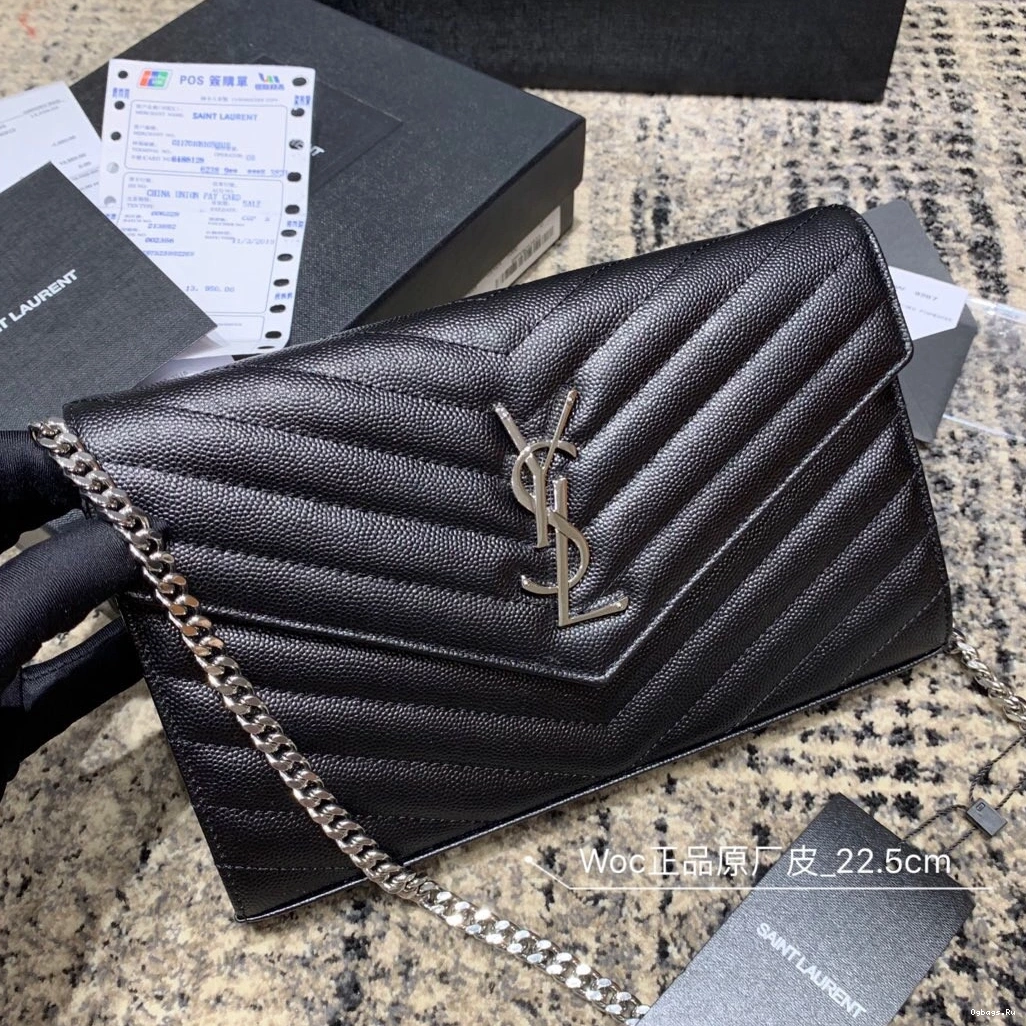 MATELASSÉ CASSANDRE WALLET YSL CHAIN 0730